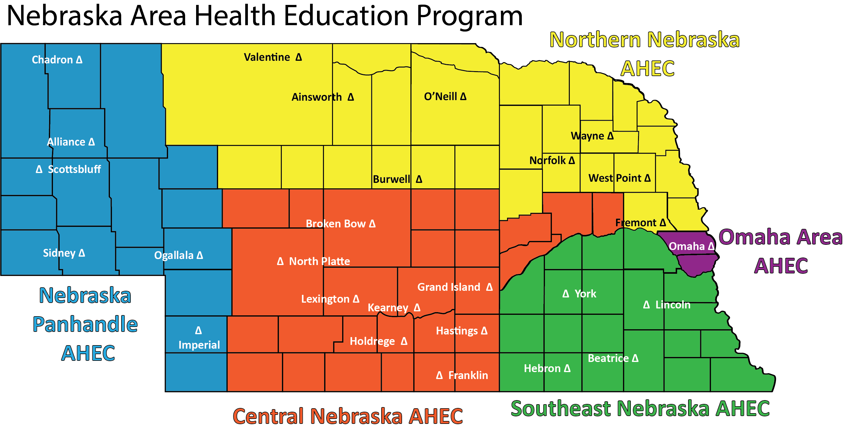 Map of Nebraska